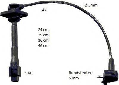 BERU ZEF1646 Комплект дротів запалювання