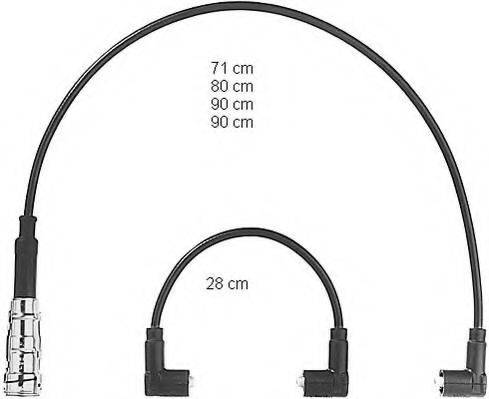 BERU ZEF408 Комплект дротів запалювання