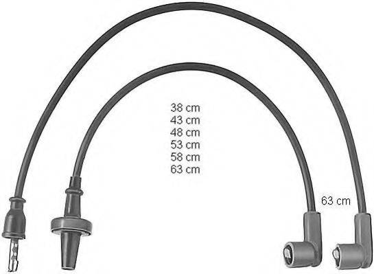 BERU ZEF518 Комплект дротів запалювання