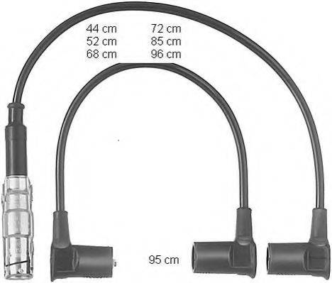 BERU ZEF558 Комплект дротів запалювання