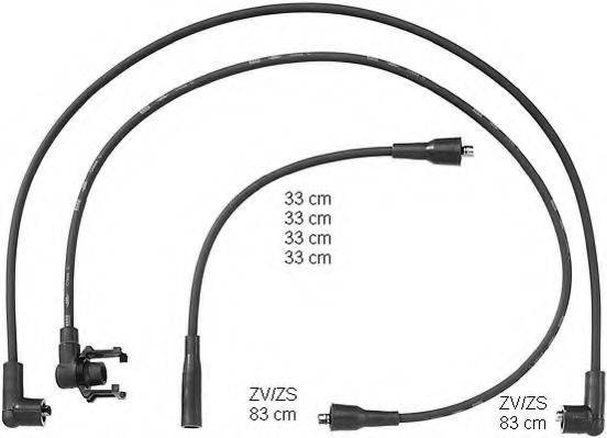 BERU ZEF734 Комплект дротів запалювання