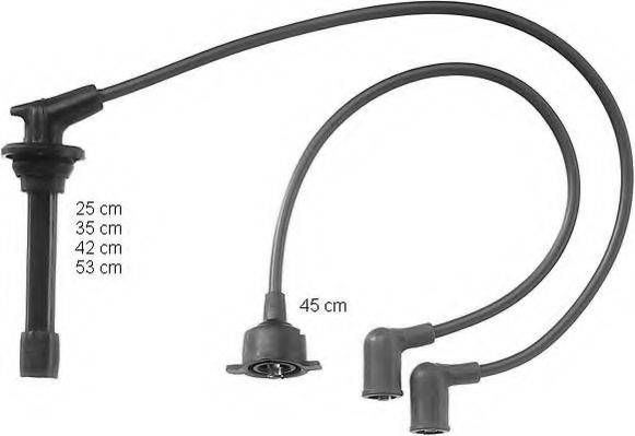 BERU ZEF847 Комплект дротів запалювання