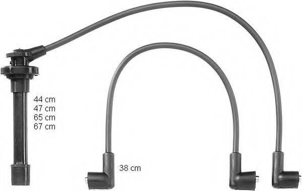 BERU ZEF890 Комплект дротів запалювання