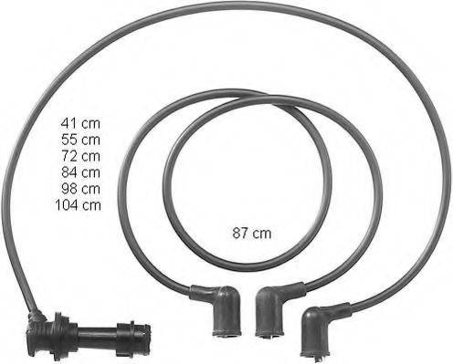 BERU ZEF953 Комплект дротів запалювання