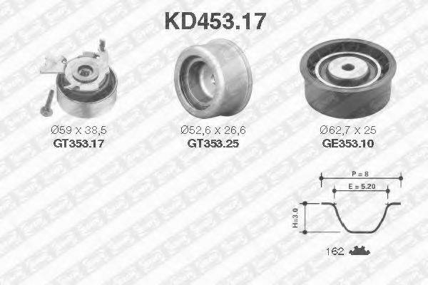 SNR KD45317 Комплект ременя ГРМ