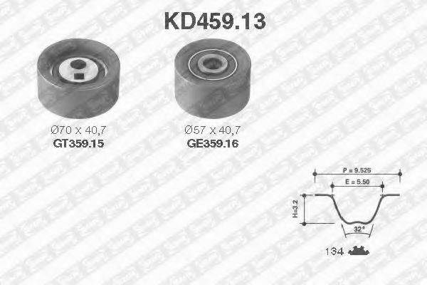 SNR KD45913 Комплект ременя ГРМ