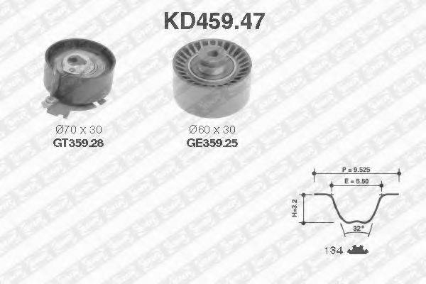 SNR KD45947 Комплект ременя ГРМ