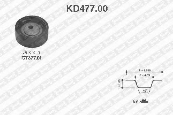 SNR KD47700 Комплект ременя ГРМ