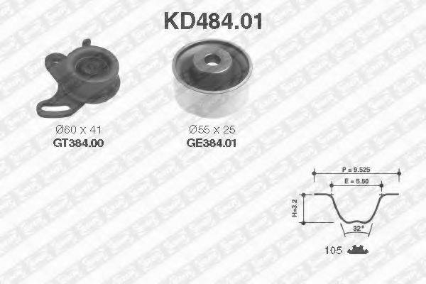 SNR KD48401 Комплект ременя ГРМ