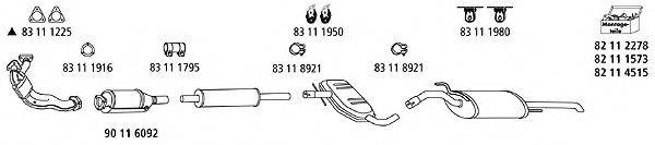 HJS VW1001 Система випуску ОГ