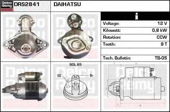 DELCO REMY DRS2841 Стартер