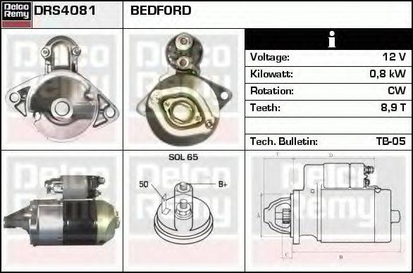 DELCO REMY DRS4081 Стартер