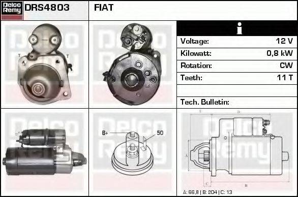 DELCO REMY DRS4803 Стартер