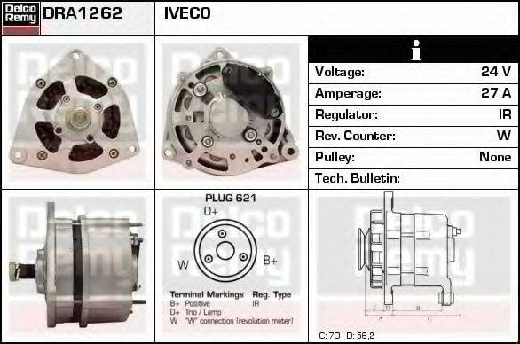 DELCO REMY DRA1262 Генератор