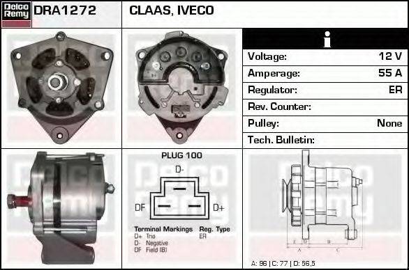 DELCO REMY DRA1272 Генератор