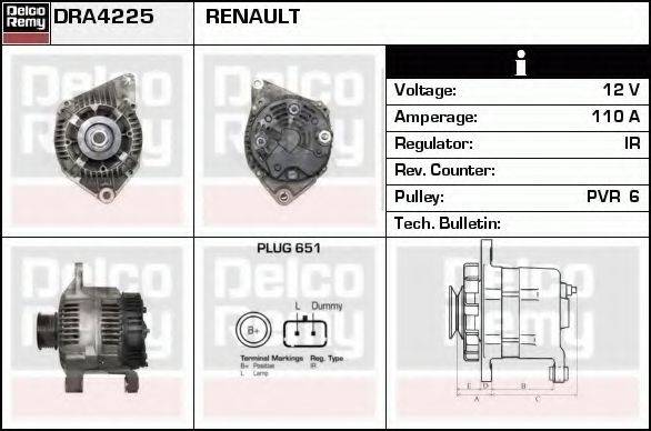 DELCO REMY DRA4225 Генератор