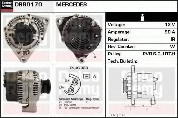 DELCO REMY DRB0170 Генератор