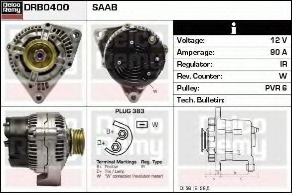 DELCO REMY DRB0400 Генератор