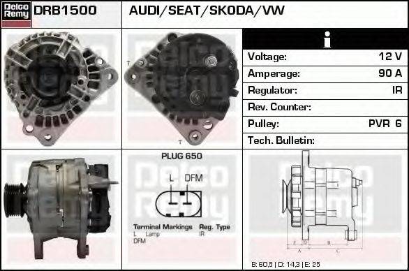 DELCO REMY DRB1500 Генератор