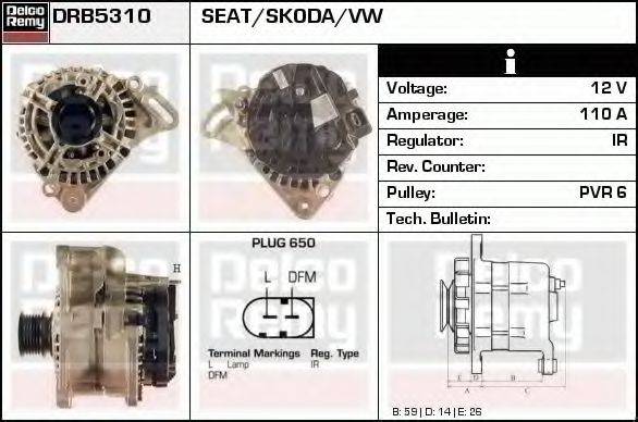 DELCO REMY DRB5310 Генератор