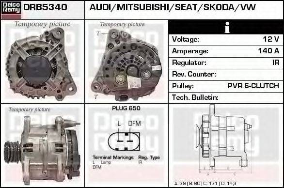 DELCO REMY DRB5340 Генератор