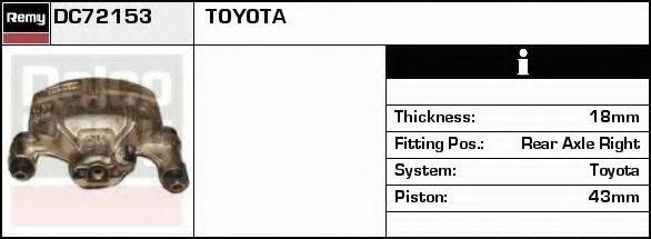 DELCO REMY DC72153 Гальмівний супорт