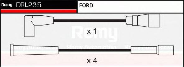 DELCO REMY DRL235 Комплект дротів запалювання