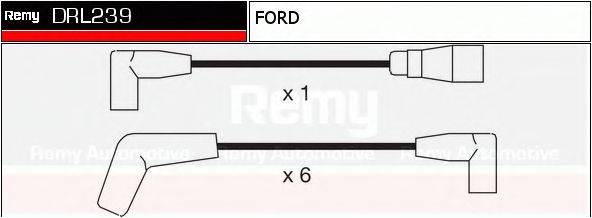 DELCO REMY DRL239 Комплект дротів запалювання