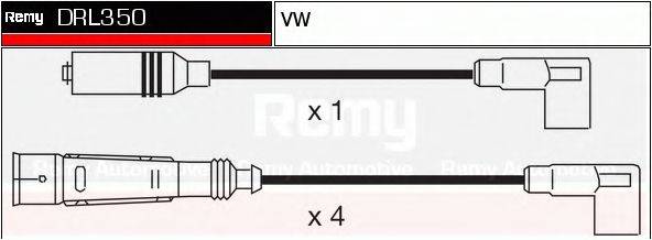 DELCO REMY DRL350 Комплект дротів запалювання