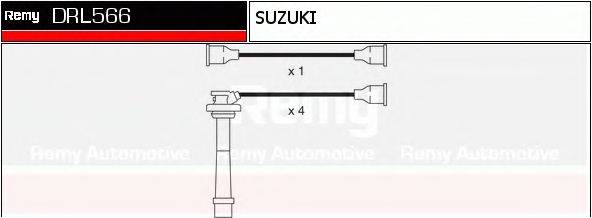 DELCO REMY DRL566 Комплект дротів запалювання
