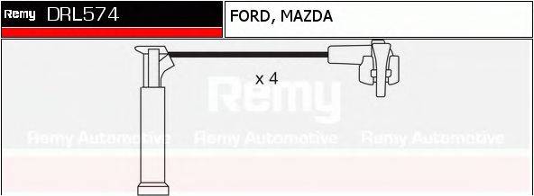 DELCO REMY DRL574 Комплект дротів запалювання