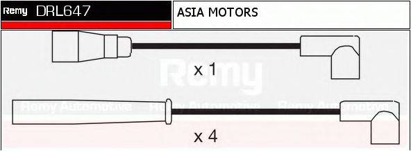 DELCO REMY DRL647 Комплект дротів запалювання