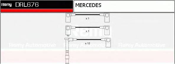 DELCO REMY DRL676 Комплект дротів запалювання