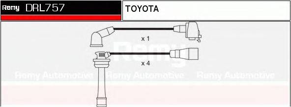 DELCO REMY DRL757 Комплект дротів запалювання