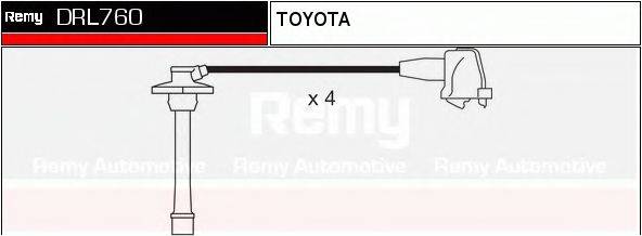 DELCO REMY DRL760 Комплект дротів запалювання