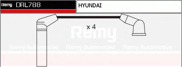 DELCO REMY DRL788 Комплект дротів запалювання