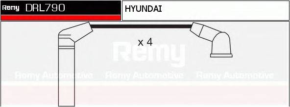 DELCO REMY DRL790 Комплект дротів запалювання