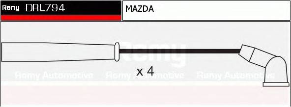 DELCO REMY DRL794 Комплект дротів запалювання