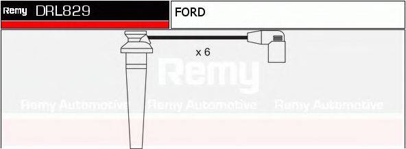 DELCO REMY DRL829 Комплект дротів запалювання