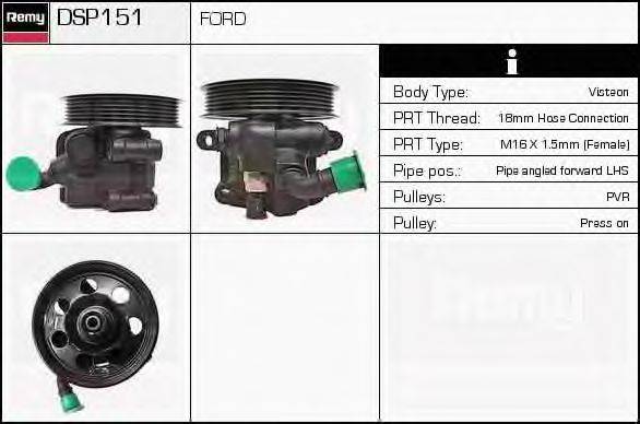 DELCO REMY DSP151 Гідравлічний насос, кермо