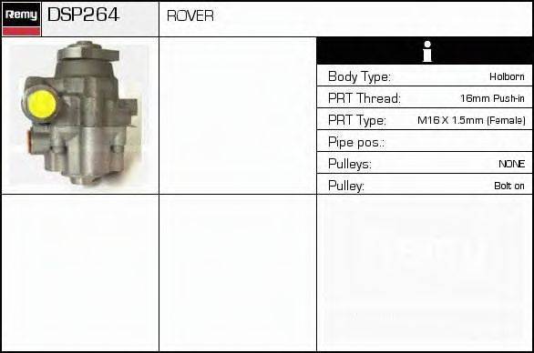 DELCO REMY DSP264 Гідравлічний насос, кермо