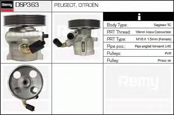 DELCO REMY DSP363 Гідравлічний насос, кермо