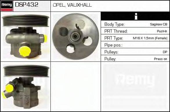 DELCO REMY DSP432 Гідравлічний насос, кермо