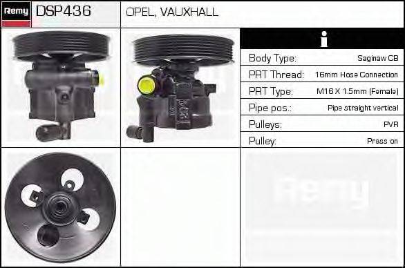 DELCO REMY DSP436 Гідравлічний насос, кермо