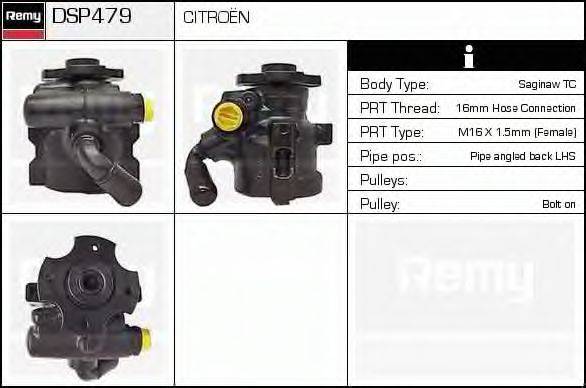 DELCO REMY DSP479 Гідравлічний насос, кермо