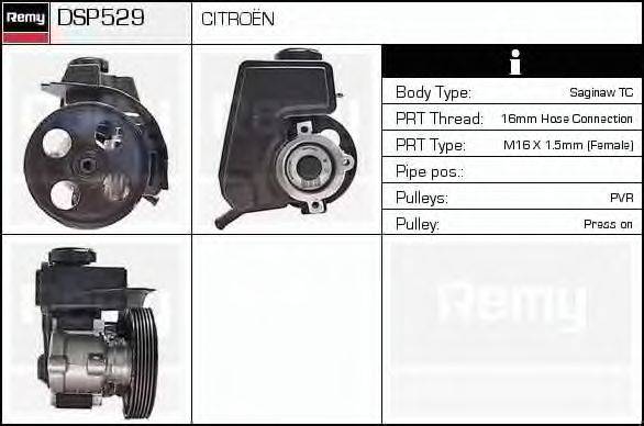 DELCO REMY DSP529 Гідравлічний насос, кермо