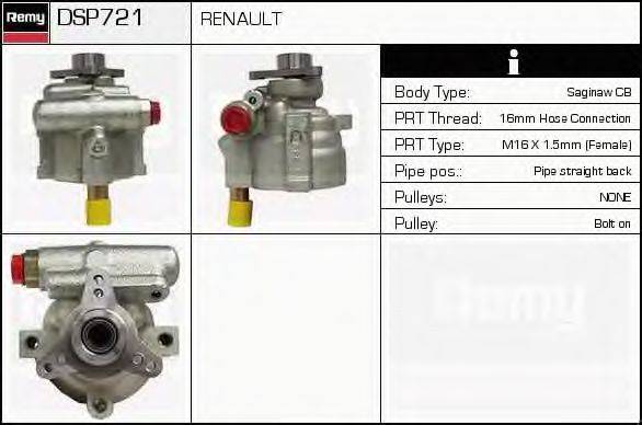 DELCO REMY DSP721 Гідравлічний насос, кермо