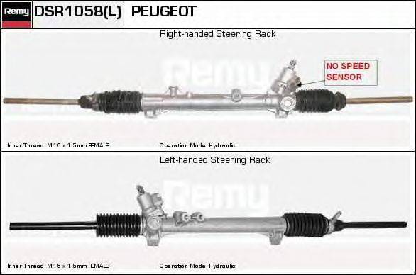 DELCO REMY DSR1058L Рульовий механізм