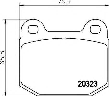 PAGID T1209 Комплект гальмівних колодок, дискове гальмо