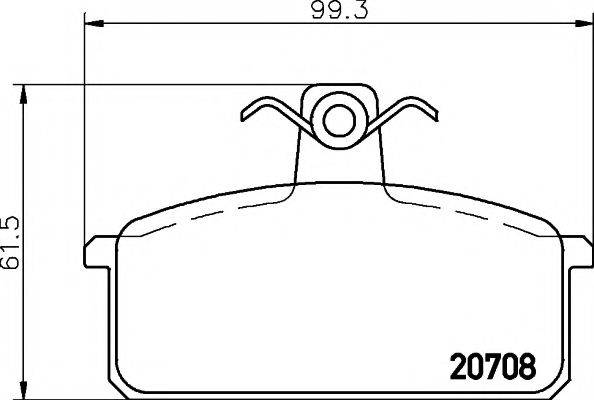 PAGID T5094 Комплект гальмівних колодок, дискове гальмо